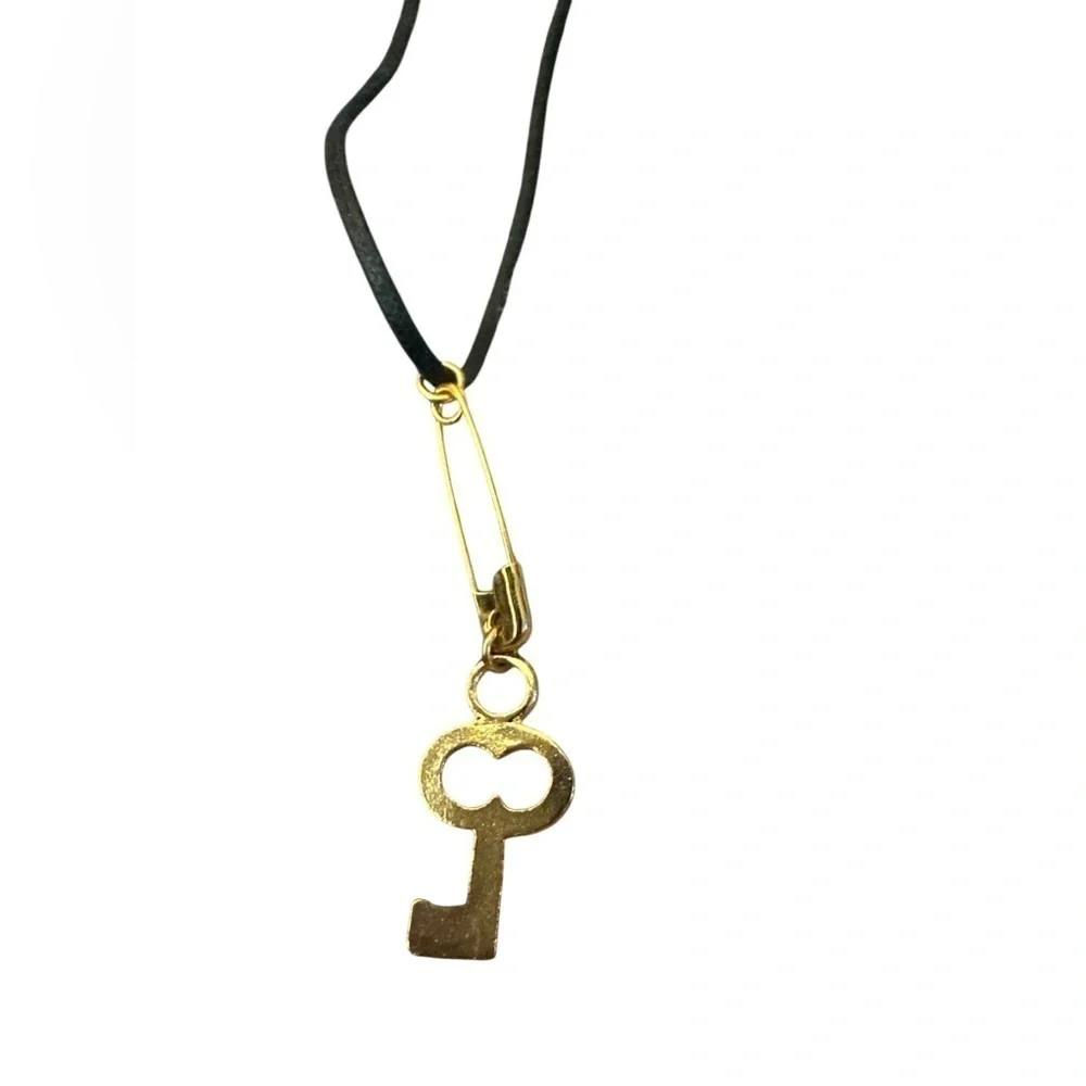 Silver Heart and Key Necklaces NWT